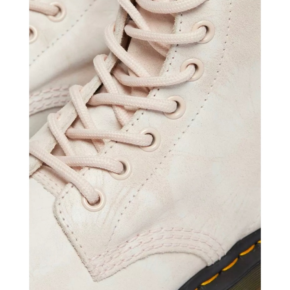 NEW Dr. Martens 1460 Pascal Women’s 8-Eye Lace Boots Tie Dye Suede Pink/White 7 - Picture 12 of 13